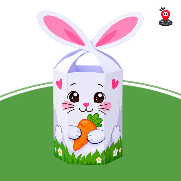 جعبه هدیه کاغذی – خرگوشی